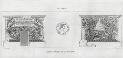 La Colonna Trajana, Trajanuksen pylväs (kaiverrus) tekijältä Italian School