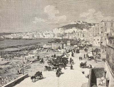 La Marinella, Napoli, Italia, Sabattinin kaiverrus A Della Vallen piirroksesta, L