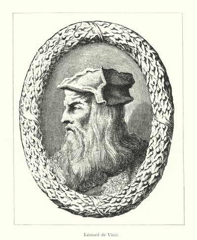 Leonard de Vinci (kaiverrus) tekijältä Italian School