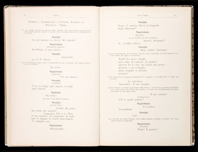 Giacomo Puccinin Toscan libretto, Ricordi Edition, Italia tekijältä Italian School
