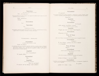 Giacomo Puccinin Toscan libretto, Edition Ricordi, Italia tekijältä Italian School