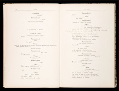 Giacomo Puccinin Toscan libretto, Edition Ricordi, Italia tekijältä Italian School