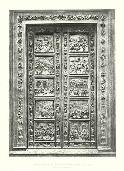 Lorenzo Ghiberti, Porte du Baptistere tekijältä Italian School