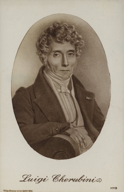 Luigi Cherubini, italialainen säveltäjä (1760-1842) tekijältä Italian School