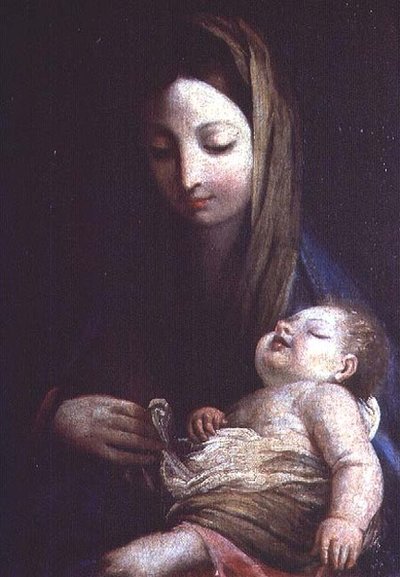 Madonna ja lapsi, Emilian koulu tekijältä Italian School
