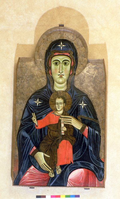 Madonna of the Passion (tempera paneelissa) tekijältä Italian School