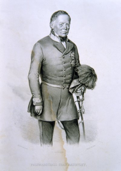 Maresciallo Radetzky Graff, kuvitus Italian historiasta tekijältä Italian School