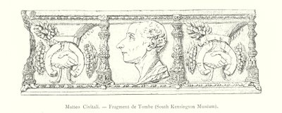 Matteo Civitali, Fragment de Tombe, South Kensington Museum (kaiverrus) tekijältä Italian School
