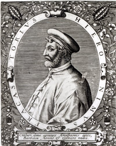 Girolamo Fracastoron (1483-1553) medaljonkimuotokuva tekijältä Italian School