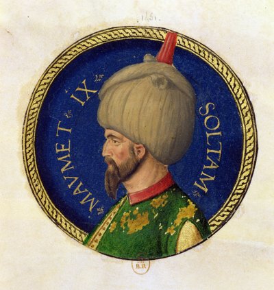 Mehmed II (1432-81) kutsui Fatihia, Valloittajaa tekijältä Italian School