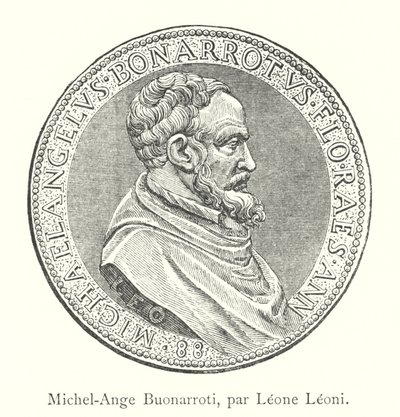 Michel-Ange Buonarroti, Leone Leoni (kaiverrus) tekijältä Italian School