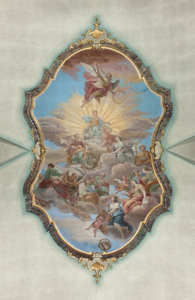 Milano, San Francesco da Paolan kirkko, Fresco Hall Palazzo tekijältä Italian School
