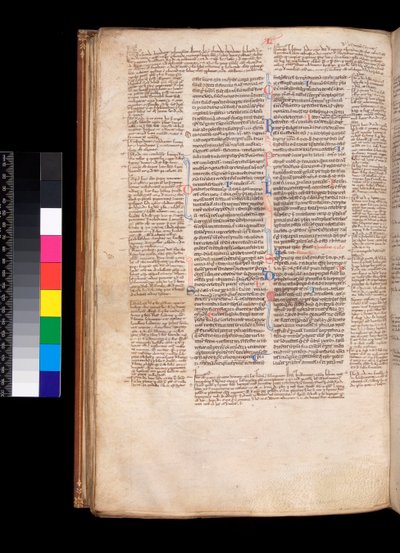 Ms 213. Gregory IX, Parman Bernard Botonen asetukset, F.93v. Pääteksti goottilaisessa kirjankädessä (pentueen rotunda) tekijältä Italian School