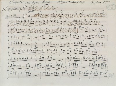 Donizettin Poliuton musiikkimusiikki (muste paperille) tekijältä Italian School