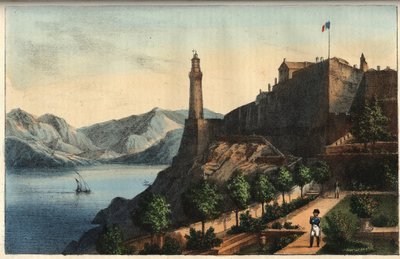 Napoleon Elbassa - Napoleon Elbassa - Portoferraio - Elban saari - Napoleon kuvernöörin puutarhassa 1814-1815 - kaiverrus kirjasta "" Kaikkien maailmankaikkeuden kansojen tavat ja tavat. Se on hallituksen, lakien, miliisin ja kaikkien uskonnon historiaa tekijältä Italian School