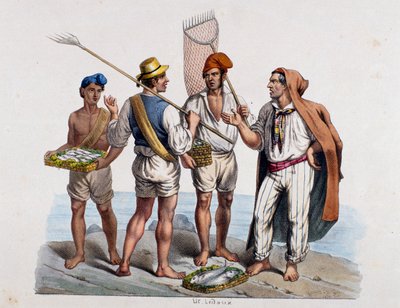 Napolilaiset kalastajat, Italia tekijältä Italian School