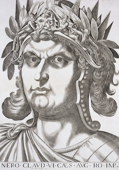 Nero Caesar (37-68 jKr.), 1596 tekijältä Italian School