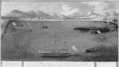 Yksi kuuluisan merimiehen, Mattio Ivanovich da Dobrotan, merivoimien rikoksista, n. 1730 tekijältä Italian School