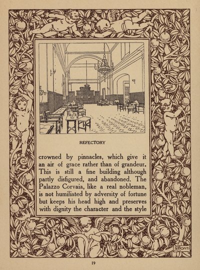 Sivu Taorminan San Domenico Palace -hotellin esitteestä (litografia). tekijältä Italian School