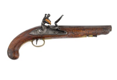 Pattern 1796 flintlock-pistooli raskaille lohikäärmeille, muunnelma ramrod-putkella ja Ordnance-kuviolukolla, n. 1800 (pistooli, piikivilukko, kuvio 1796 raskas lohikäärme) tekijältä Italian School