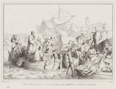 Vuoden 1576 rutto ja tasavallan tarjoama apua Lazzareton sairaille tekijältä Italian School