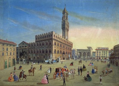 Piazza Signoria, Firenze tekijältä Italian School