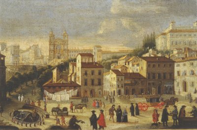 Piazza di Spagna ja Trinita dei Monti tekijältä Italian School