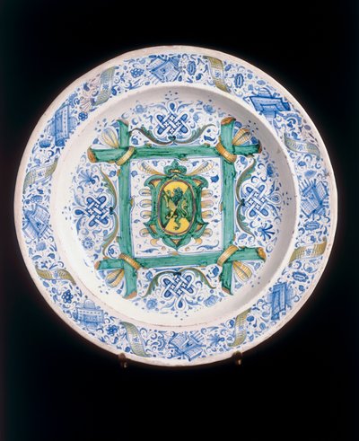 Lautas Rampant Lionin kanssa, Cafaggiolo-valmistaja tekijältä Italian School