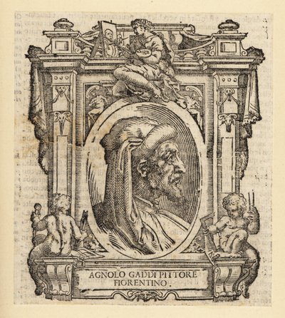 Agnolo Gaddin muotokuva, italialainen taidemaalari Firenzestä, noin 1350-1396 tekijältä Italian School