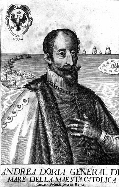 Andrea Dorian (1466-1560), italialaisen warmanin muotokuva. tekijältä Italian School