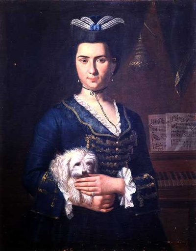 Anna Paolin muotokuva, n. 1750 (öljy kankaalle) (ks. 138621) tekijältä Italian School