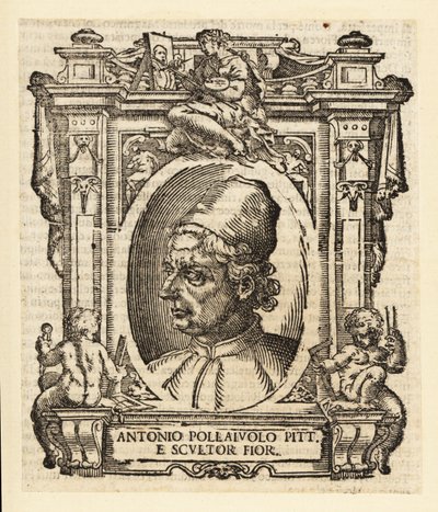 Antonio del Pollaiuolo, italialainen taidemaalari, kuvanveistäjä, kaivertaja ja renessanssin kultaseppä Firenzestä, noin 1429-1498 tekijältä Italian School
