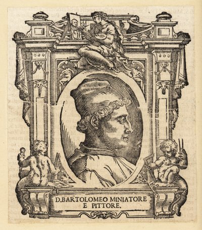 Muotokuva Bartolomeo della Gattasta, italialaisesta (florenttilaisesta) taidemaalari, valaisija ja arkkitehti tekijältä Italian School