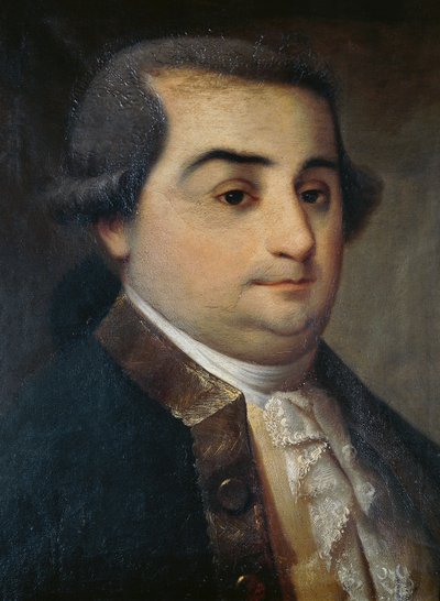 Cesare Beccaria (1738-1794), italialaisen juristin, filosofin ja poliitikon muotokuva tuntemattoman langobarditaiteilijan maalaus tekijältä Italian School