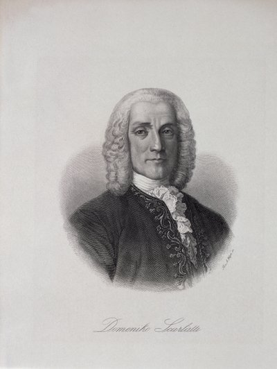 Domenico Scarlattin (1686-1757) muotokuva tekijältä Italian School