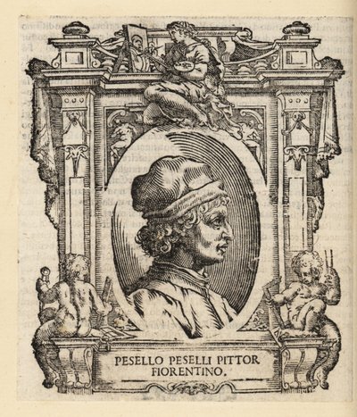 Firenzestä kotoisin olevan italialaisen taidemaalarin Francesco Pesellinon muotokuva tekijältä Italian School