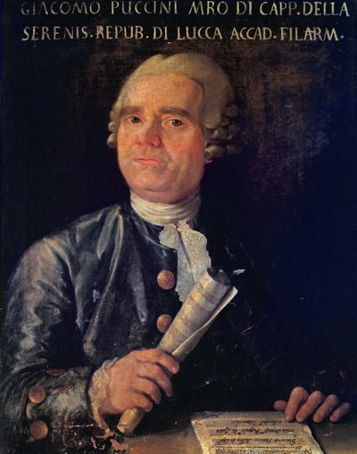 Giacomo Puccinin (1712-1781) muotokuva (öljy kankaalle) tekijältä Italian School