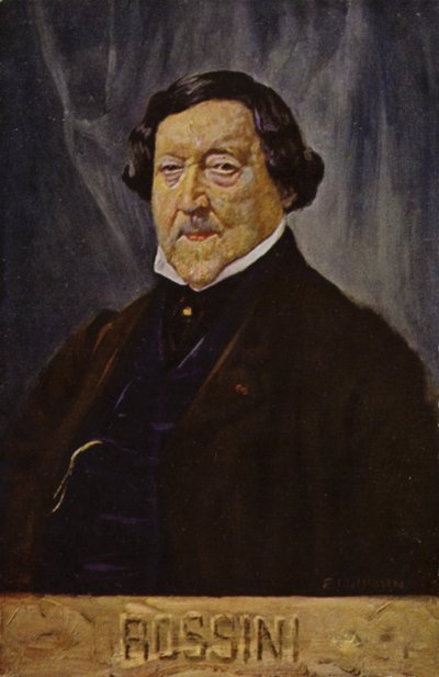 Gioachino Rossinin muotokuva tekijältä Italian School