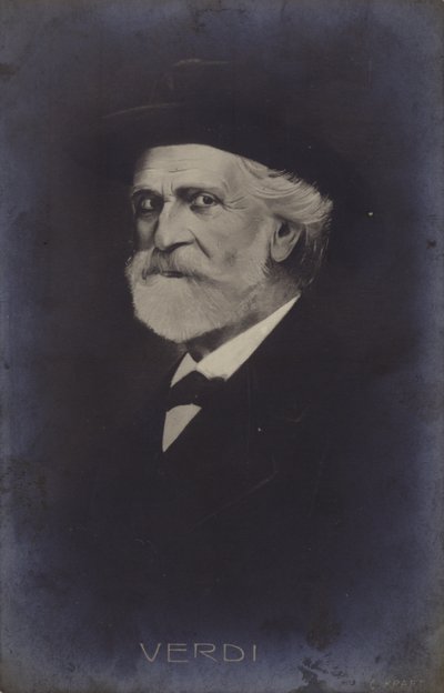Giuseppe Verdin muotokuva tekijältä Italian School