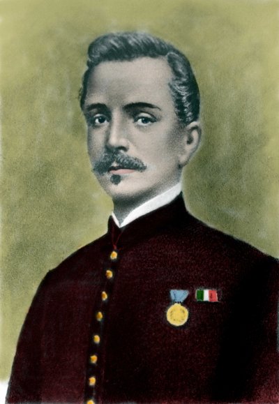 Muotokuva Ippolito NIEVOsta (1831-61), italialainen kirjailija ja isänmaallinen. tekijältä Italian School