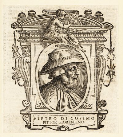 Muotokuva Piero di Cosimosta, joka tunnetaan myös nimellä Piero di Lorenzo, italialainen renessanssin taidemaalari Firenzestä tekijältä Italian School