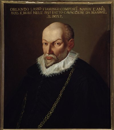 Flanderin säveltäjän Roland de Lassuksen (1532-1594) muotokuva tekijältä Italian School