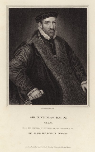 Sir Nicholas Baconin muotokuva tekijältä Italian School