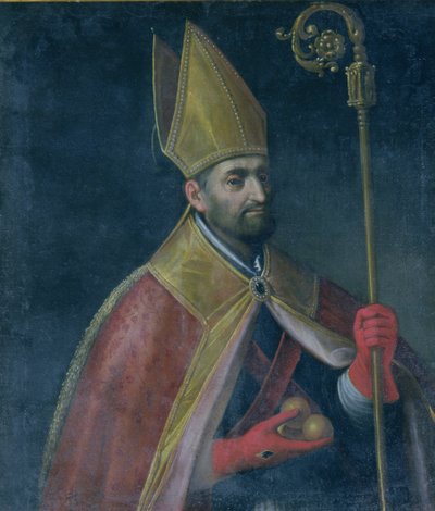 Pyhän Nikolauksen muotokuva, 1700 tekijältä Italian School