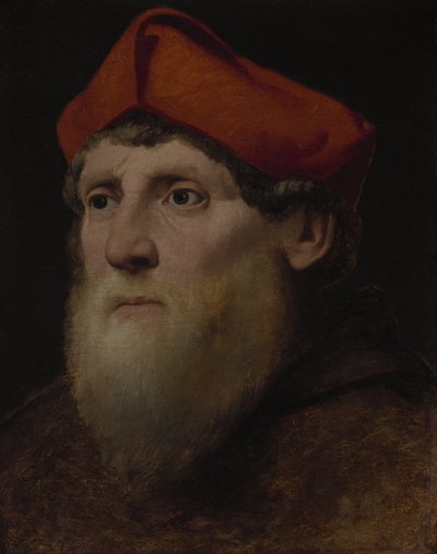 Muotokuva parrakkaasta prelaatista, n. 1520-1540 tekijältä Italian School