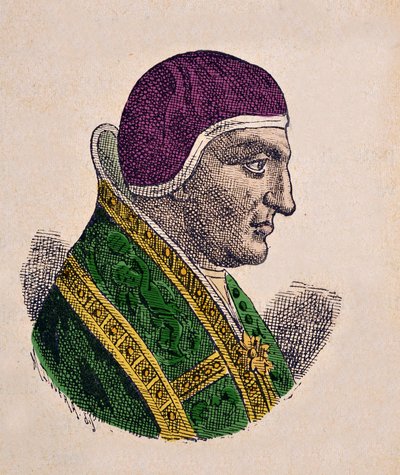 Paavi Agapet II:n muotokuva (946-955) tekijältä Italian School