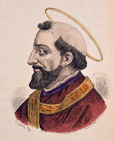 Paavi Alexandre (Aleksanteri tai Alessandro I) Ier (105-115) muotokuva tekijältä Italian School
