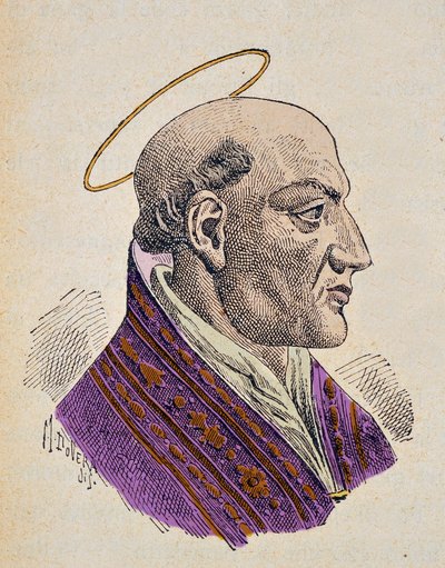 Paavi Johannes I:n muotokuva (Giovanni I, Johannes, Ioannes) (523-526) tekijältä Italian School