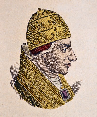 Paavi Johannes XVII:n muotokuva (Giovanni, Ioannes) (1003) tekijältä Italian School