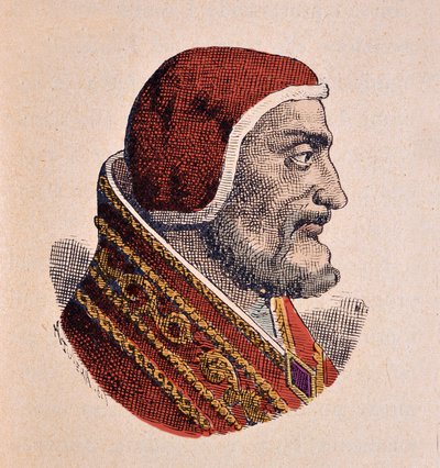 Paavi Johannes XXI:n muotokuva (Giovanni, Ioannes) (1276-1277) tekijältä Italian School